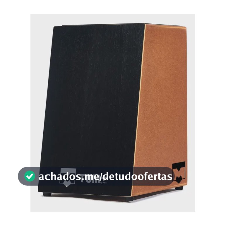 Cajon Fsa Tom Carron Inclinado Profissional Acústico Cor Preto