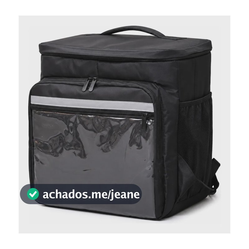 Mochila Para Motoboy Entregadores Bag Sem Isopor 45 Litros Preto