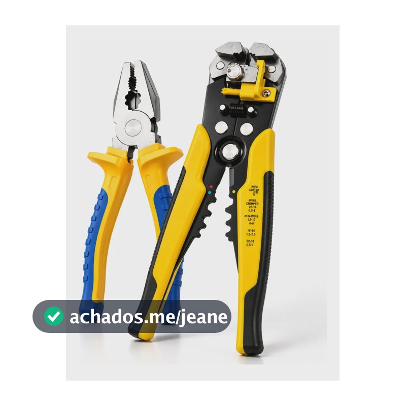 Kit Alicate Universal 8 Pol + Alicate Desencapador De Fios