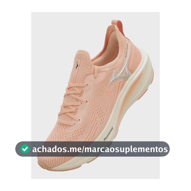 Tênis Mizuno Sunrise Esportivo Corrida Caminhada Original Rosa Liso 38