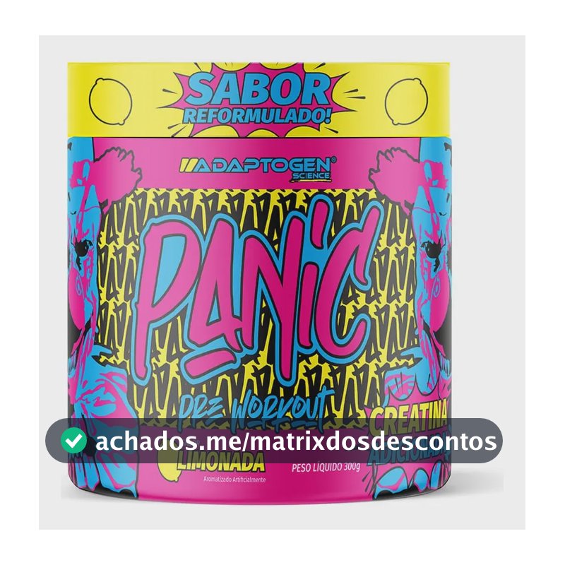 Panic Pré Treino 300g Adaptogen Limonada