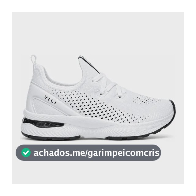 Tênis Branco Feminino Vili Para Caminhada Academia Treino