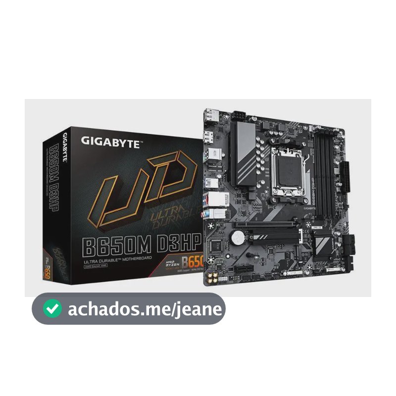 Placa Mãe Gigabyte B650m D3hp - Soquete Am5 - Micro Atx