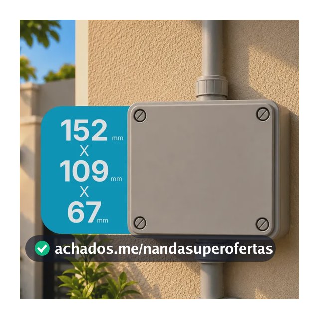 Caixa De Passagem 152x109x67 Organizadora Multiuso Câmera Elétrica Vedada Fios
