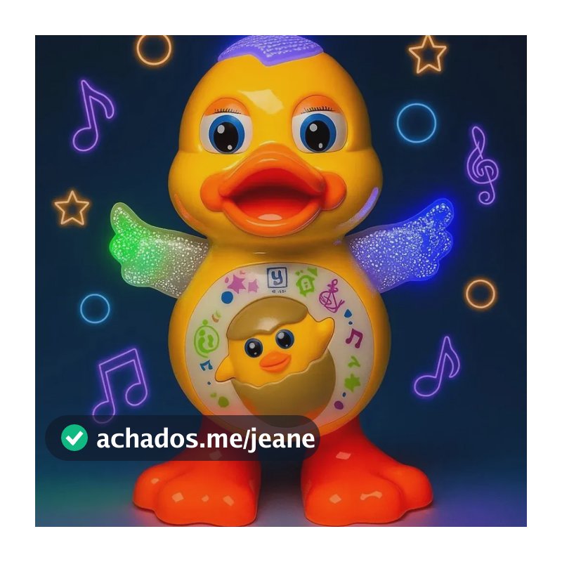 Patinho Dançante Brinquedo Musical Pato Dançarino Infantil Beexcellent