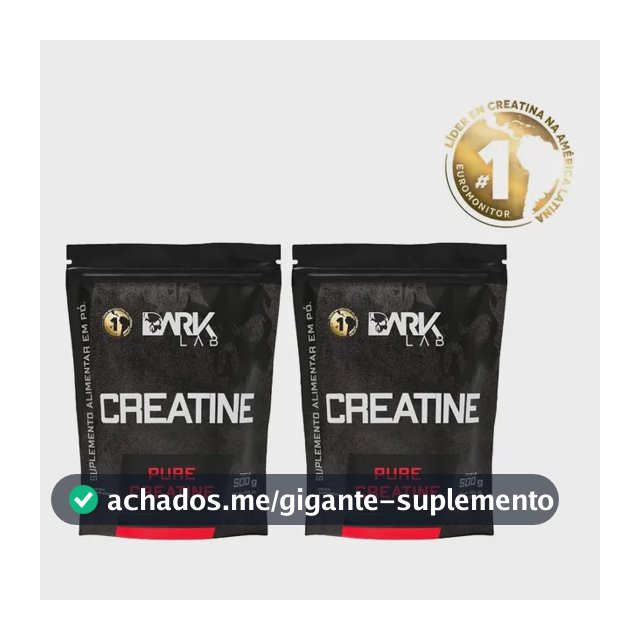 Creatina Monohidrata Pura 1kg (2 Unidades De 500g)  Dark Lab