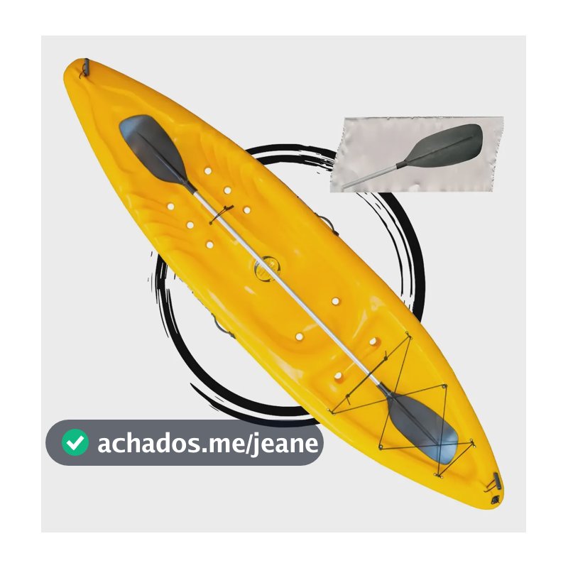 Caiaque Solar Sem Encosto - Hidro2 - Amarelo Amarelo
