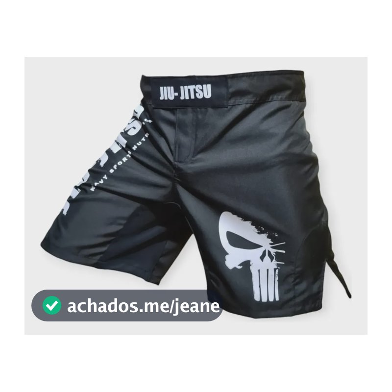 Bermuda Tactel Jiu-jítsu Nogi Competidor Muay Tai Masculina  Bjj 42