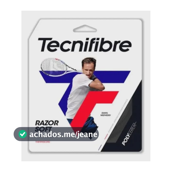 Corda Tecnifibre Razor Soft 17 1.25mm Preta - Set C/12,2m