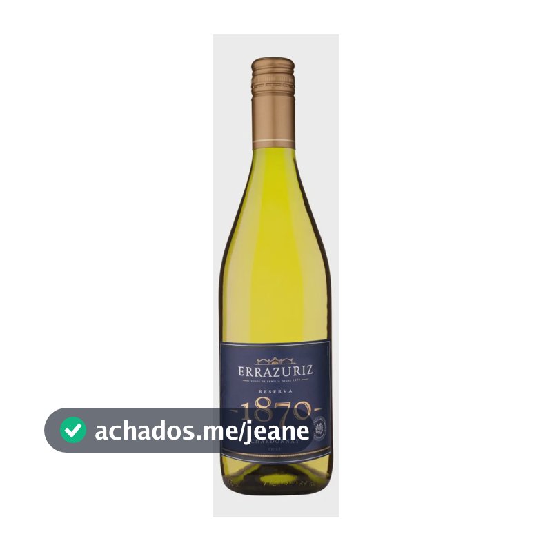 Vinho Chileno Branco Reserva 1870 Errazuriz Chardonnay 750ml