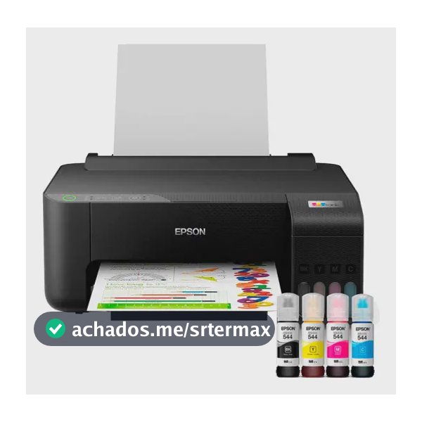 Impressora Epson Ecotank L1250 Tanque De Tinta Colorida Cor Preto