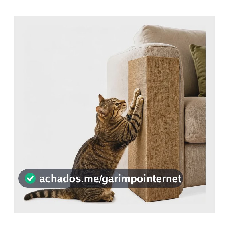Arranhador Gato Sofá Juta Protetor Articulado Aiko Pet 55x14 Marrom