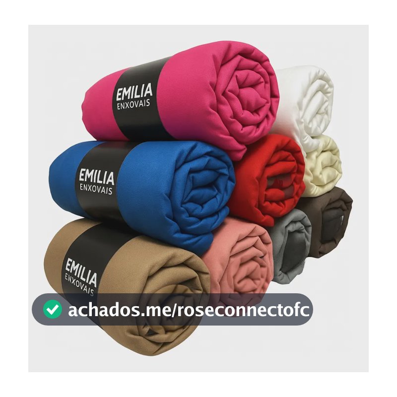 Kit 5 Lençol com elástico Emília Enxovais para cama casal padrão cor sortidos 140 fios