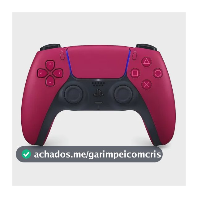 Controle joystick sem fio Sony PlayStation Dualsense vermelho cósmico