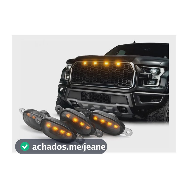 Kit 4 Super Luz De Grade Led Ambar  Pick Ups Camionetes
