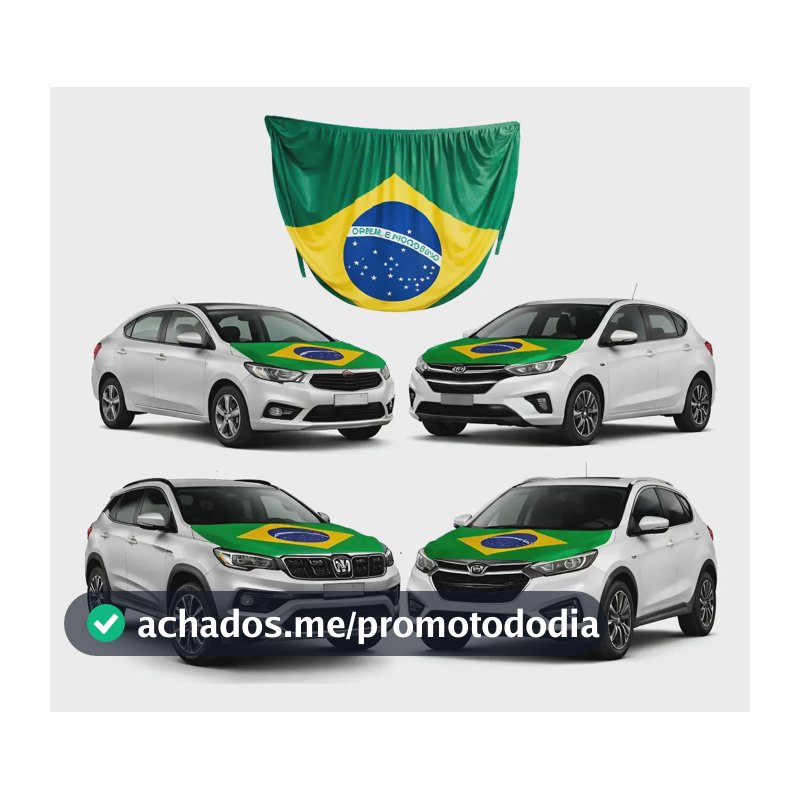 Bandeira Do Brasil Para Capo De Carro Com Elástico Universal Bandeira Brasil Capo