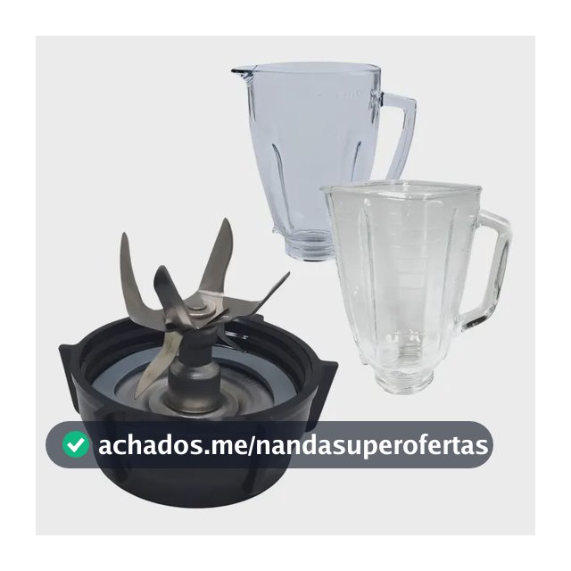 Kit 6 Lâminas Inox Base E Anel Vedação Para Liquidificador Oster
