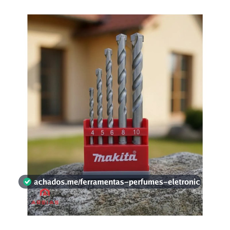 JOGO BROCA WIDIA CONCRETO 5 Pecas 4a10mm - MAKITA D03894