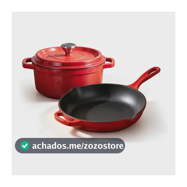 Kit 9 Panela Esmaltado Caçarola/frigideira Com Utensílios Sem Utensílios De Silicone