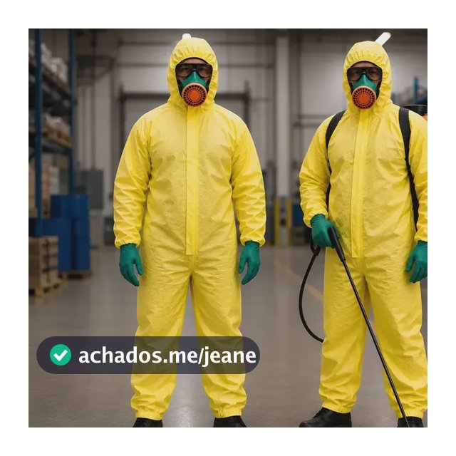 Kit 2 Macacão De Segurança Proteção Química Serviços Gerais