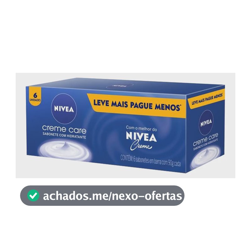 NIVEA Kit Sabonete em Barra Creme Care 90g (6 unidades)
