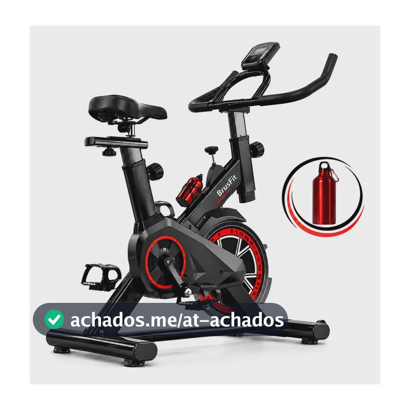 Brus fit Bicicleta Ergométrica Spinning Liftness X11 Cor Preto/vermelho