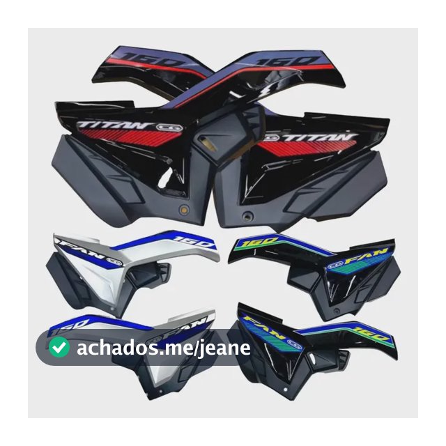 Tampa Lateral Titan 160 Preta 2016 Até 2022