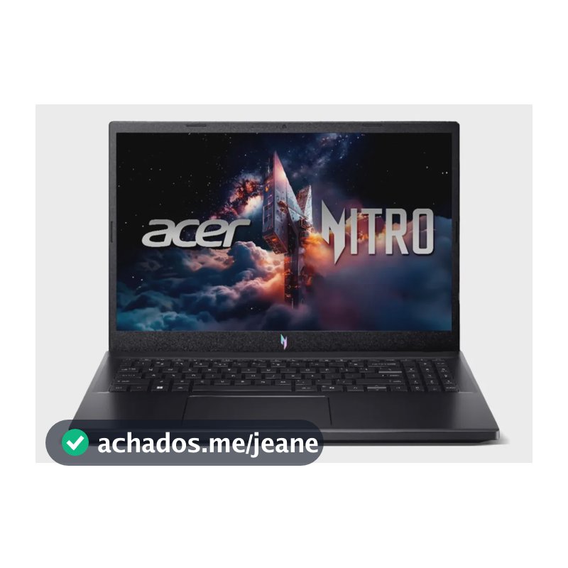 Notebook Gamer Acer Nitro V 15 com Placa NVIDIA GeForce RTX 4050 6GB Processador Intel Core i7 13ª Geração 16GB RAM DDR5 Armazenamento 512GB SSD Tela 15.6" Full HD 165Hz IPS Linux ANV15-52-737P