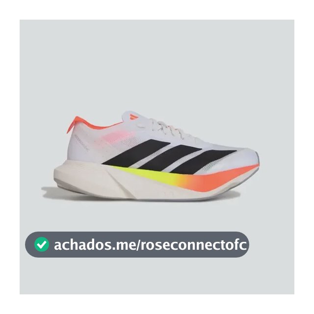 Tênis Masculino Adizero Drive Rc adidas Ftwwht/cblack/solred Liso 41 Br
