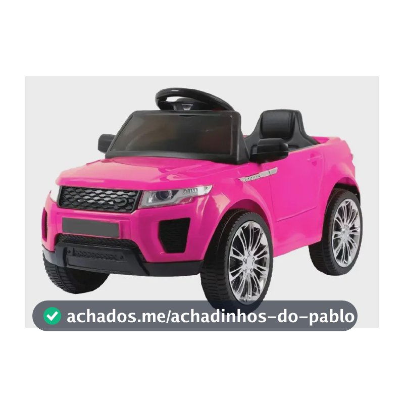 Carro Elétrico Infantil Land Rover - Zippy Toys - Rosa