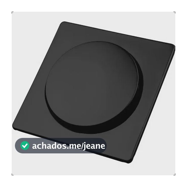 Ralo Click Inteligente 10x10 Pop Up Preto Quadrado em Aço Inox para Banheiro Premium Moderno Aromatec