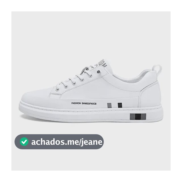 Tênis Rasos Masculinos 2023 - Sapatos Casuais De Couro Branco 42 Eu