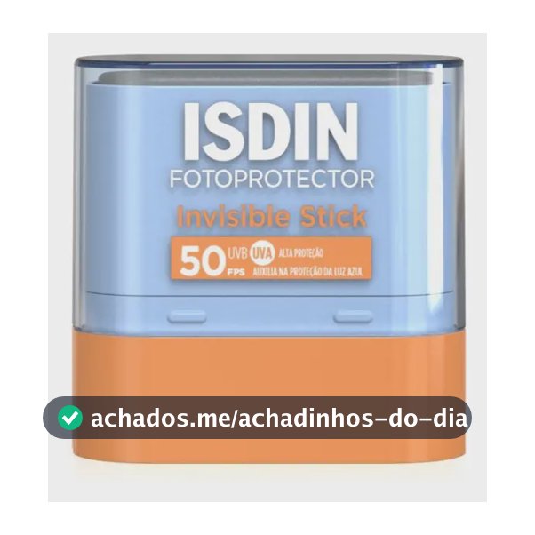ISDIN Protetor Solar Facial em bastão Invisible Stick FPS 50 - 10g