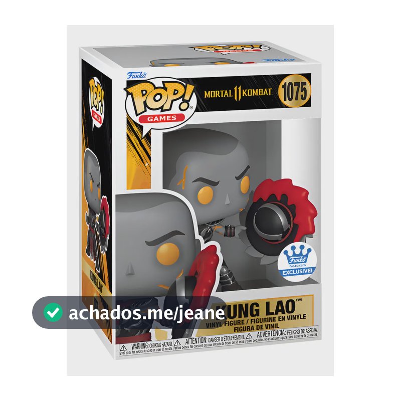 Boneco Funko Pop! de Kung Lao Para Colecionadores Mortal Kombat