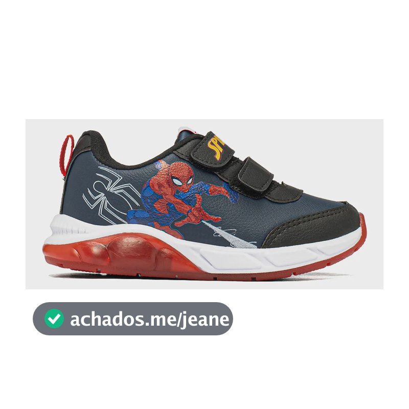 Tênis Infantil Masculino Com Luzes Led Homem Aranha Disney Azul 27 Br