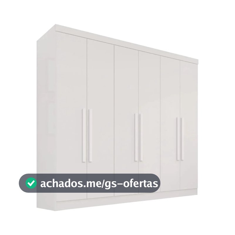 Guarda-roupa Casal 6 Portas 2 Gavetas França