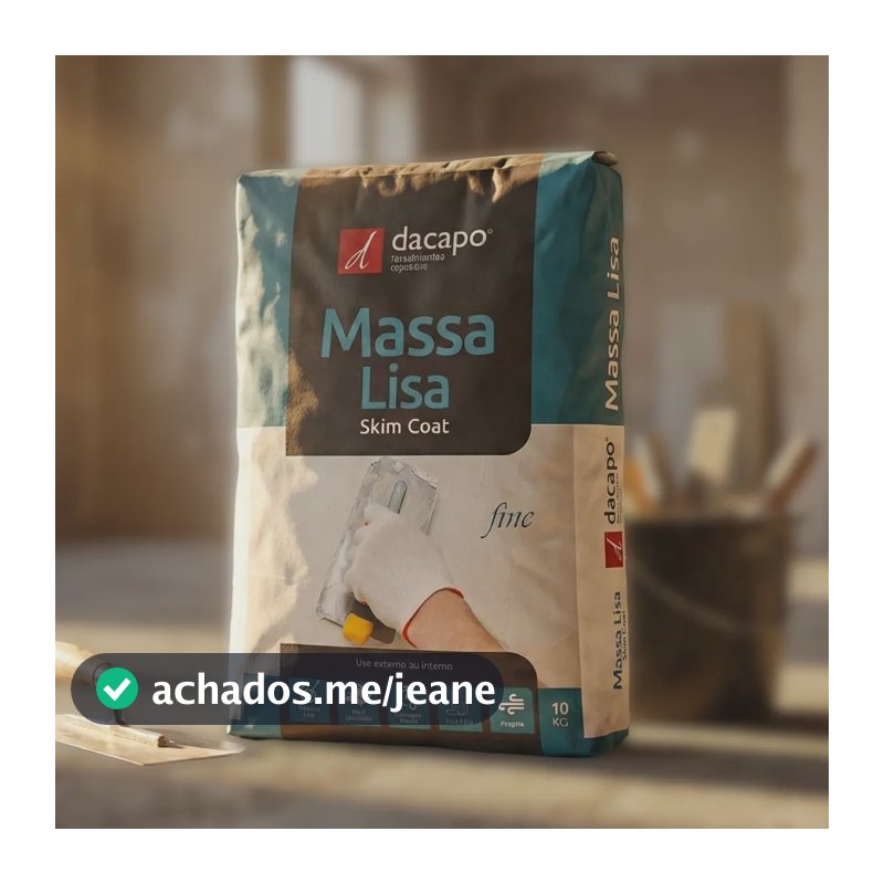 Massa Lisa Massa Mineral Skim Coat (em Pó) Dacapo 10kg Branco