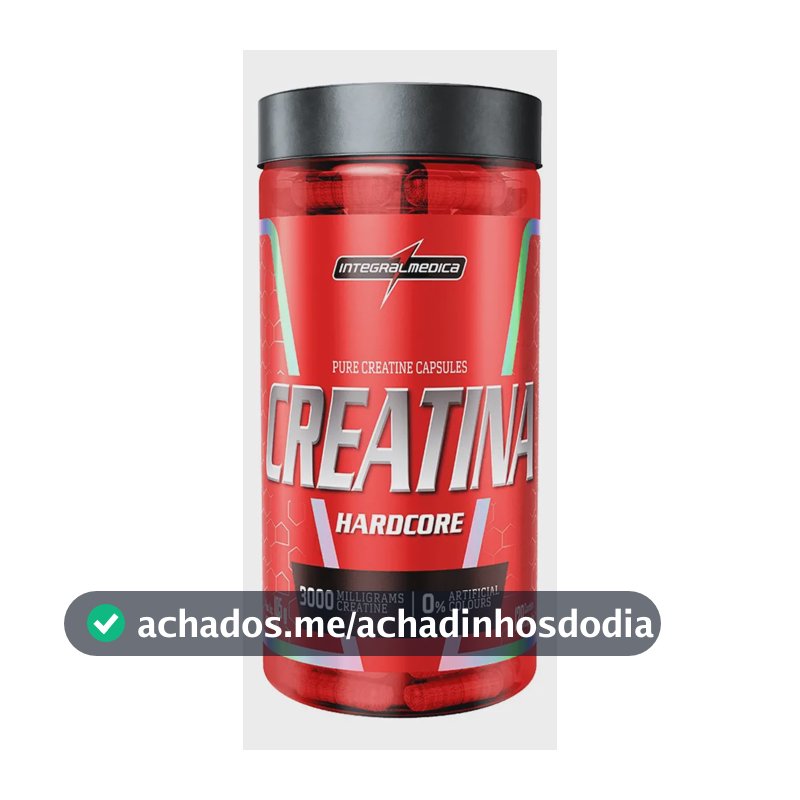 Creatina Integralmédica Hardcore em cápsula Sem sabor x 105g de 120 un