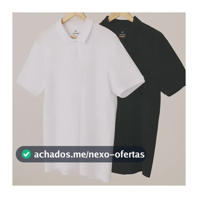 Kit Com 2 Camisas Polo Básicas Masculinas Hering