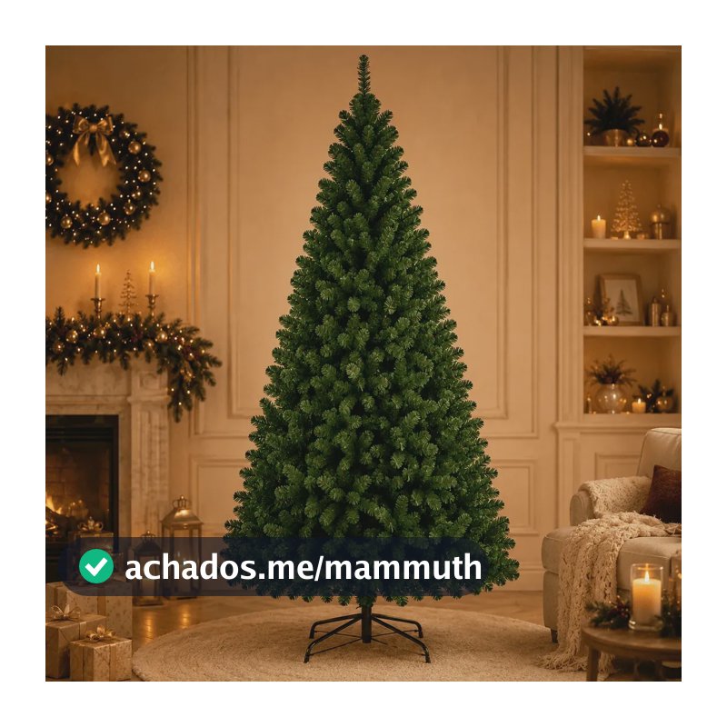 Árvore De Natal 2 Metros 600 Galhos Grande Tradicional Luxo Cor Verde