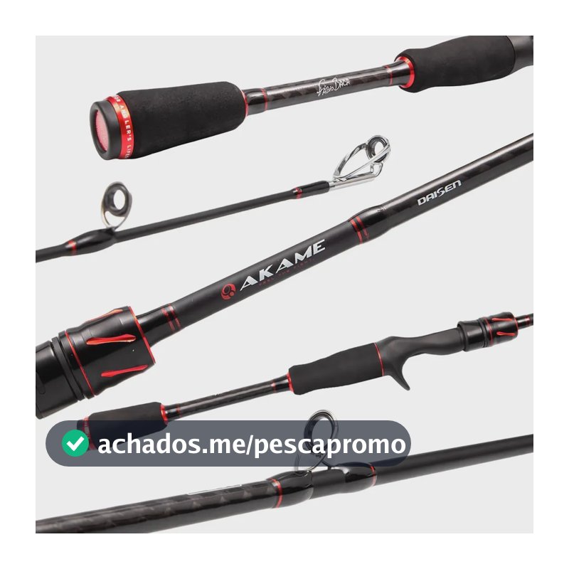 Vara Pesca P/ Carretilha Daisen Akame C581l 1,73mts 6-12 LBS