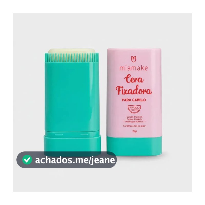 Mia Make Cera Fixadora Para Cabelo Com Fragância De Melância