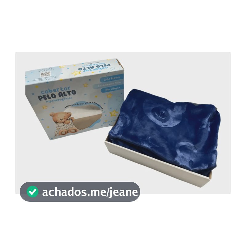 Cobertor Antialérgico Bebe Coberta Grossa Menino Menina Frio Marinho