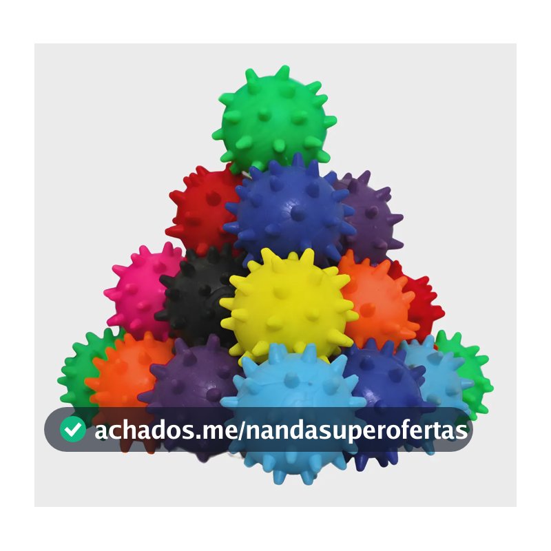 Bolinhas para Cachorro Big Bull Pet Kit 7 Peças Borracha Maciça 5cm Coloridas