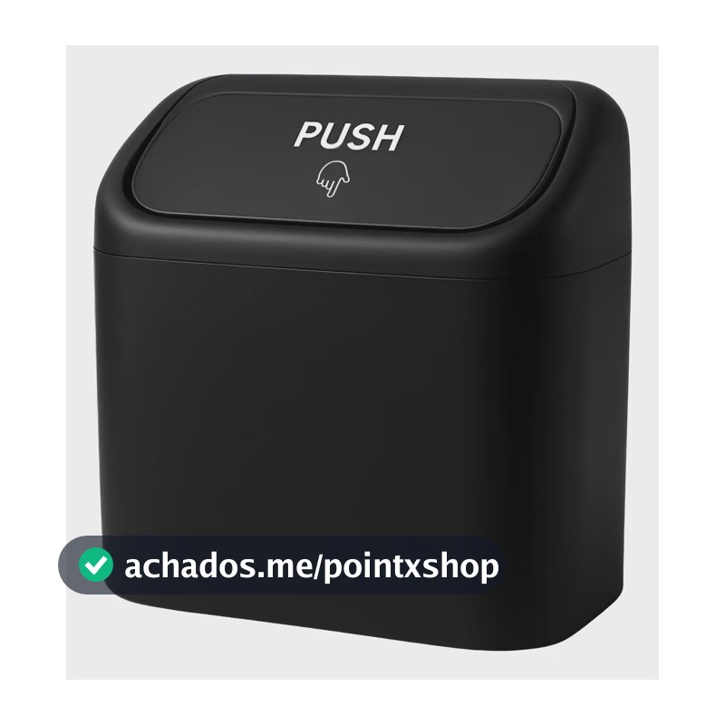 Lixeira Automotiva Carro Uber Porta Treco Copo Impermeável Preto