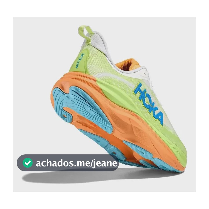Tênis Hoka One One Skyflow Amarelo/laranja Masculino Amarelo/laranja Geométrico 41 Br