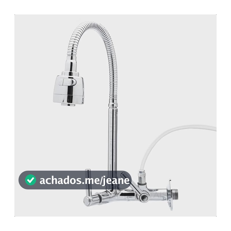 Torneira Gourmet Com Adaptador Saída Para Filtro Ou Purificador Abs 2 Modos De Jato Acionamento 1/4 De Volta Dazie Metais