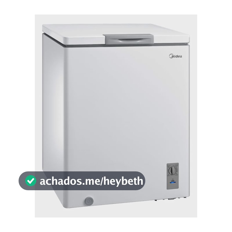 Freezer Horizontal 142l Inverter Bivolt Branco Midea