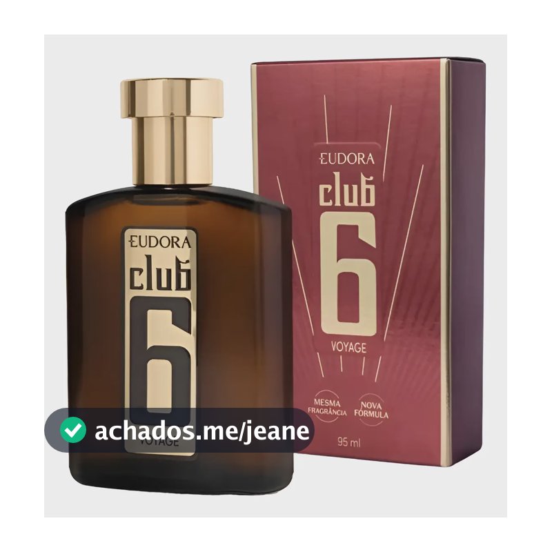 Club 6 Voyage Eudora Deo Colônia 95ml Com