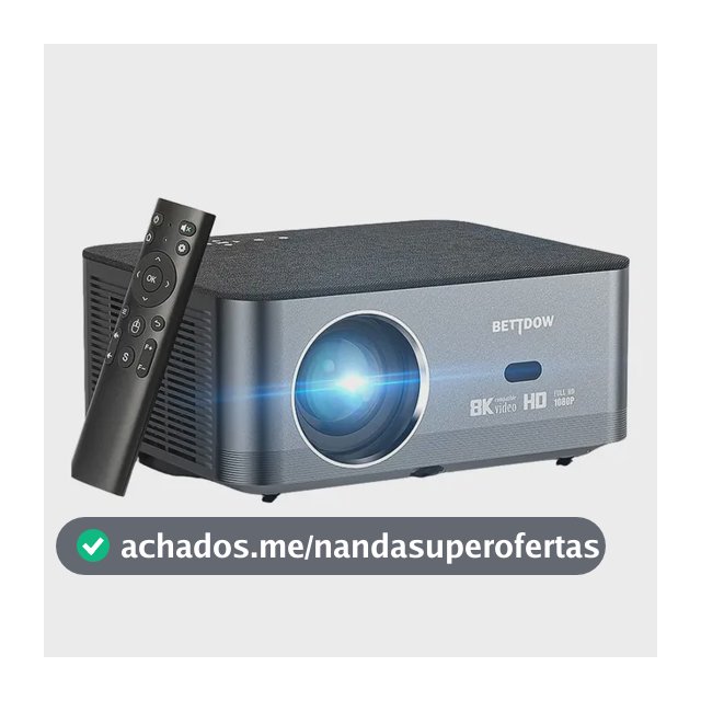 Projetor Bettdow Smart Home Wifi6 4K Full HD 1080p 15000lm Android LED Preto
